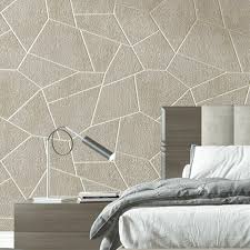 34 bedroom wallpapers that make a statement. Velvet 3d Geometric Wallpaper Grey Brown Bedroom Living Room Decor Wall Paper Modern Embossed Flocked Textured Wall Covers Shopee Malaysia