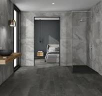 Lunara Large Format Indoor Grey Stone Effect Tiles - 600 x 1200mm