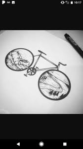 Pin Von Valery Jordan R Auf Bike Tattoo Fahrrad Kunst Blumenzeichnung Blumen Zeichnung