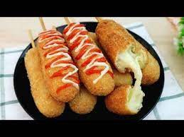 Recette De Chien De Mais Mozzarella Facile Et Savoureuse Youtube In 2021 Ide Makanan Makanan Resep