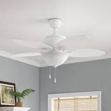 The great thing about outdoor models is that they are ideal for covered decks or patios because they provide how to choose the best ceiling fan for outdoor use? Bay Isle Home 52 Alexander 5 Blade Leaf Blade Ceiling Fan With Pull Chain And Light Kit Included Reviews Wayfair