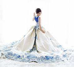 When East Meets West A Stunning Gown With Unique Details To Dream Of All Day Wedding Dresses Unconventional Wedding Dress Wedding Dress Patterns