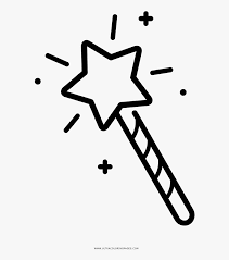 ← printable tropical leaf shape. Magic Wand Coloring Page Hd Png Download Transparent Png Image Pngitem