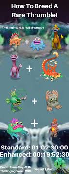 How to breed a rare thrumble! (infographic) : r/MySingingMonsters