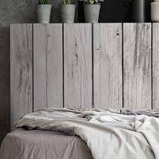 Tête de lit 100 cm en bois vieilli blanc comtesse amadeus. Megadecor Tete De Lit En Pvc Decorative Et Economique Impression Texture Bois Avec Planches Vieillies Verticales Blanc Et Noir