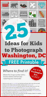 Family Weekend Getaways Washington Dc Photo Scavenger Hunt Printable Washington Dc Photos Weekend Family Getaways Washington Dc Travel