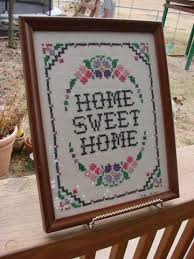 We have many sampler kits and patterns to choose from. Home Sweet Home Cross Stitch Framed Sampler Housewarming Gift Vintage Ivory Aida Hand Embroidered Green With Green Mat And Wood Frame Art Collectibles Fiber Arts Thienhop Com