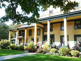 Middle falls, the tallest waterfall in the park, is located steps from our front door. Letchworth Historic Glen Iris Inn Photograph By Elizabeth Duggan