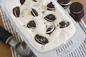 Easy Oreo Ice Cream Recipe In 2021 Easy Ice Cream Recipe Pumpkin Ice Cream Making Homemade Ice Cream