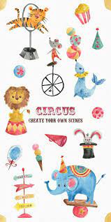 Pin By Malak Dubois On Things I Wanna Do Circus Illustration Watercolor Lion Watercolor Clipart