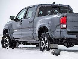 Front and rear mud flaps. 2016 2019 Tacoma Gatorback Gunmetal Finish Stainless Steel Plate Custom Fit Mud Flaps Set Gcr81f 3 Gcr81r 3 Sharptruck Com