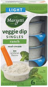 light ranch veggie dip snack pack