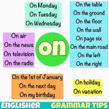 Image result for preposition on