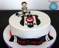 Taraftar Pasta Besiktas Pasta Football Cake Birthday Cake For Boys Dogum Gunu Pastasi Erkek Cocuk Pasta Pastalar