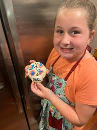 Easter Egg Cookies Made by Mom and Son