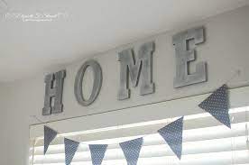 Just following Jesus in my real life...: Frugal faux metal letters for wall  decor...
