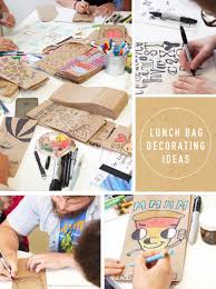 Ideas For Decorating Your Lunch Bag From Hallmark Artists Thinkmakeshareblog Com Creative Lunch Lunch Bag Brown Lunch Bags