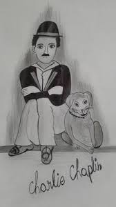 Charlie Chaplin Get started by drawing a head, torso, and limb guidelines. charlie chaplin