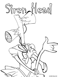 Top 24 categories of printable coloring pages. Siren Head Coloring Pages Free Printable Coloring Pages