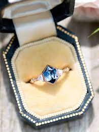 Hexagon All Natural Montana Sapphire Vida Ring Ever On The Quest For The Rarest Most Beautiful And Ethically Sourced Gem Dream Jewelry Jewelry Jewelry Rings