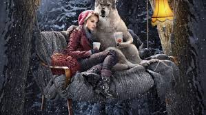 This wallpaper has been tagged with the following keywords: Fantasy Art Artwork Girl Girls Women Woman Female Red Riding Hood Wolf Wolves Wallpapers Hd Desktop And Mobile Backgrounds