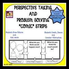 Students take turns picking cards and if they read the word correctly they get to keep the word. Perspective Taking Comic Strip Style For 3rd 5th Grade Distance Learning Perspective Taking Problem Solving Problem Solving Activities