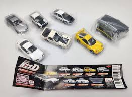6) Yujin 172 Initial D Car Set wTrack AE86 RX-7 S-15 180sx | eBay