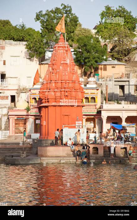 Temple at Shipra Ghat, Shipra River, Ujjain, Madhya Pradesh, India Stock Photo - Alamy