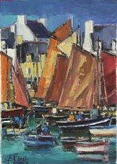 Eric Floch Le Port De Lesconil Peintre Bretagne Musee