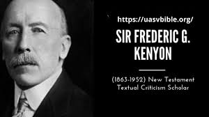 SIR FREDERIC G. KENYON (1863