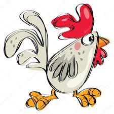 indir karikatur bebek horoz naif cocuksu cizim stili izole beyaz stok illustrasyon 44695377 chicken drawing chicken clip art chicken art
