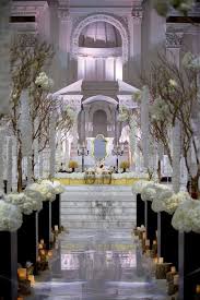 Black And White Wedding Ceremony Decorations Black And White Glamorous Wedding Belle The Magazine Wedding Ceremony Decorations Indoor Wedding Church Decor Wedding Aisle Decorations