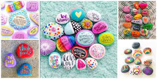 Barelove 12pcs diy rocks for engraved inspirational polished river stones unique and thoughtful gift ideas for friends arts and crafts (12 different words) (black) 4.4 out of 5 stars. 10 Inspiring Painted Rocks For Spreading Kindness