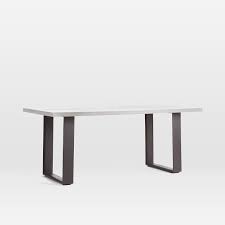 Concrete Outdoor Dining Table Weathered Gray West Elm Concrete Outdoor Dining Table Dining Table Aluminum Table