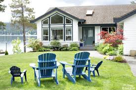 Lake house interior color palette. Lake Cottage Late Summer Beachy Decor House Tour