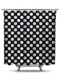 Black And White Polka Dot Shower Curtain Black And White Polka Dot Fabric Shower Curtain Fabric Shower Curtains Polka Dot Bathroom Black Shower Curtains