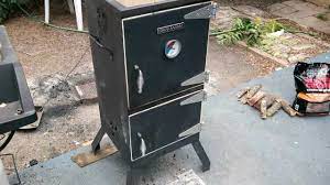 This square vertical smoker uses the same basic concept as the brinkmann smoke n. Tricked Out Brinkmann Split Door Smoker Youtube