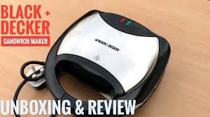 Perfect the art with the black+decker bxsa0201in sandwich maker. Black Decker Sandwich Maker Unboxing Review Ts 2000 B5 Youtube