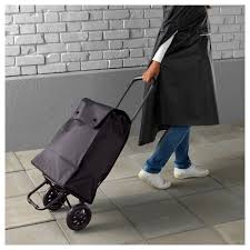 Ikea Knalla Shopping Bag With Wheels Black Shopping Bag Shopping Bags