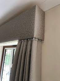 Fabric to cover the pelmet. Pin On Curtain Ideas