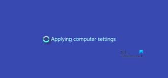 By dcuttler · 17 years ago. Windows Server Stuck At Applying Computer Settings Screen
