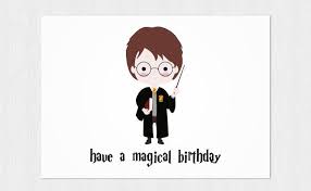 Buon Compleanno Harry Potter Stampabile Have A Magical Harry Potter Birthday Cards Harry Potter Christmas Merry Christmas Card Greetings