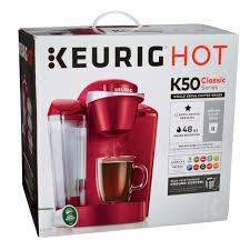Keurig k10 mini plus coffee maker brewing system black + 4 reusable k cups. Keurig K50 Single Serve Coffee Maker With Removable Drip Tray Red Auto On Off Pod Capsule Coffee Machines Kitchen Dining Bar