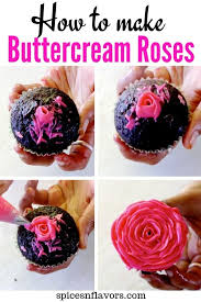 Quick crusting buttercream frosting is perfect for decorating cakes, cupcakes, and cookies. How To Make Buttercream Flowers On Cupcakes Part 1 Spices N Flavors