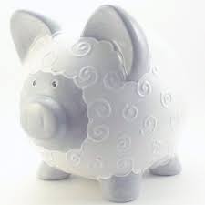 5 out of 5 stars. Gray White Lamb Bank Lamb Personalized Piggy Bank Sheep Piggy Bank Farm Theme Decor Barn Yard Baby Gift Hole Or No Hole In Bottom Alcancias De Puerquito Marranos Pintados Alcancias