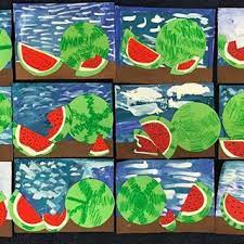 It is, therefore, important that parents and teachers give them activities that are a little more advanced and that. Beautiful 2nd Grade Watermelon Multimedia Still Life Influenced By Frida Kahlo Sierramadres Thanks Elementary Art Elementary Art Projects Spring Art Projects