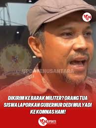 Anak nakal dikirim ke barak militer? Gubernur Jabar Dedi Mulyadi dilaporkan  ke Komnas HAM oleh orang tua siswa. Simak alasannya dalam video ini. Apakah  kebijakan ini solusi atau justru pelanggaran HAM?
