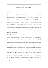 Reflective essay example for college students. Pdf Reflection Paper Reflection On The Group Project Introduction Peter Ying Academia Edu