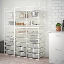 Jonaxel Rahmen Netzdrahtkorbe Boden Weiss Ikea Osterreich Shelving Shelving Unit Wardrobe Shelving