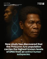 A Current Biology study found that the Ayta Magbukon people of the  Philippines carry the highest known levels of Denisovan DNA in the world.  Researchers analyzed over 2.3 million genotypes from 118
